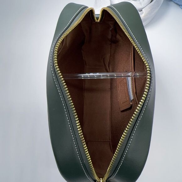 Coach CE599 Jamie Camera Bag In Signature Canvas With Varsity Motif Amazon Green - Picture 6 of 7